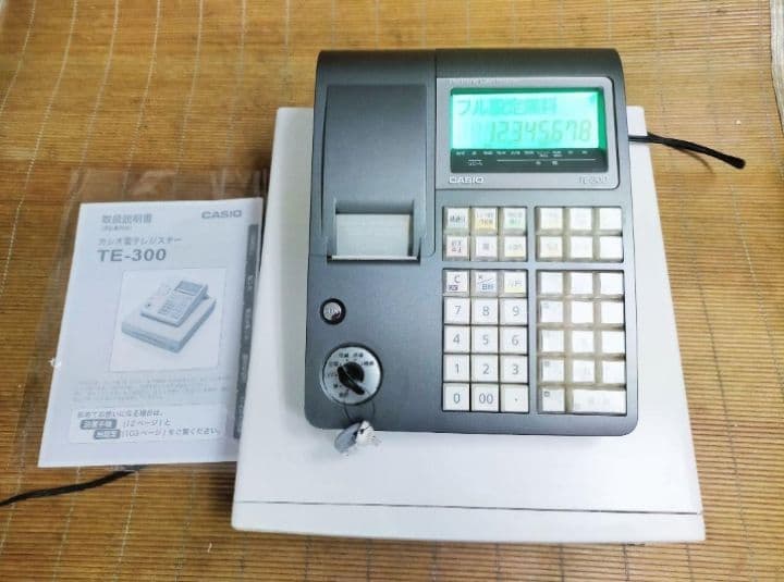 カシオレジスター　TE-300　フル設定無料　 送料無料人気機種　001773