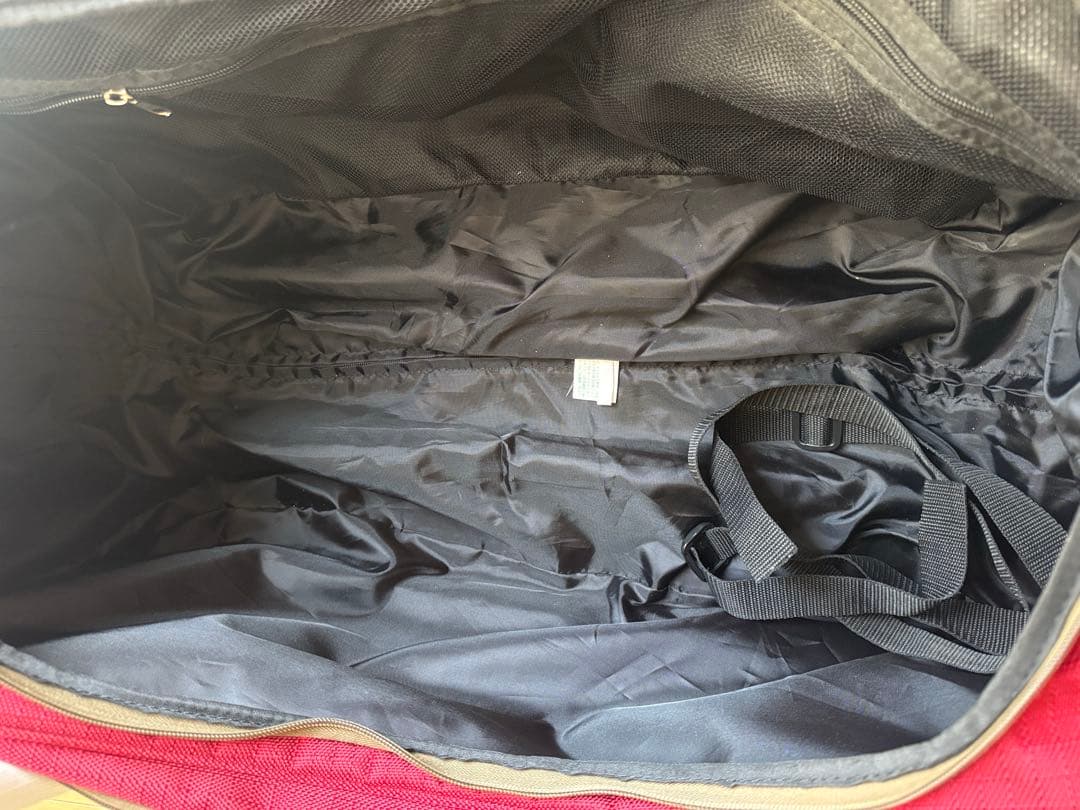 キャリーバッグ ダッフルバッグ 赤 (使用感あり)