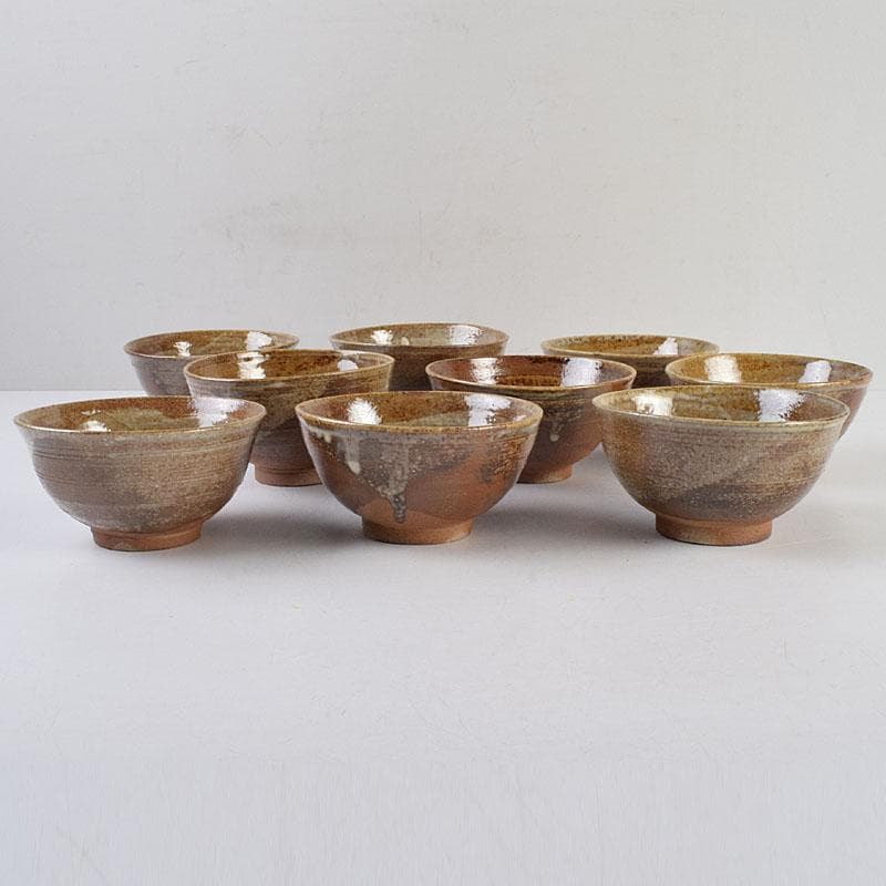 茶道具　数茶碗　九客　在銘　時代箱付　M　R9263B