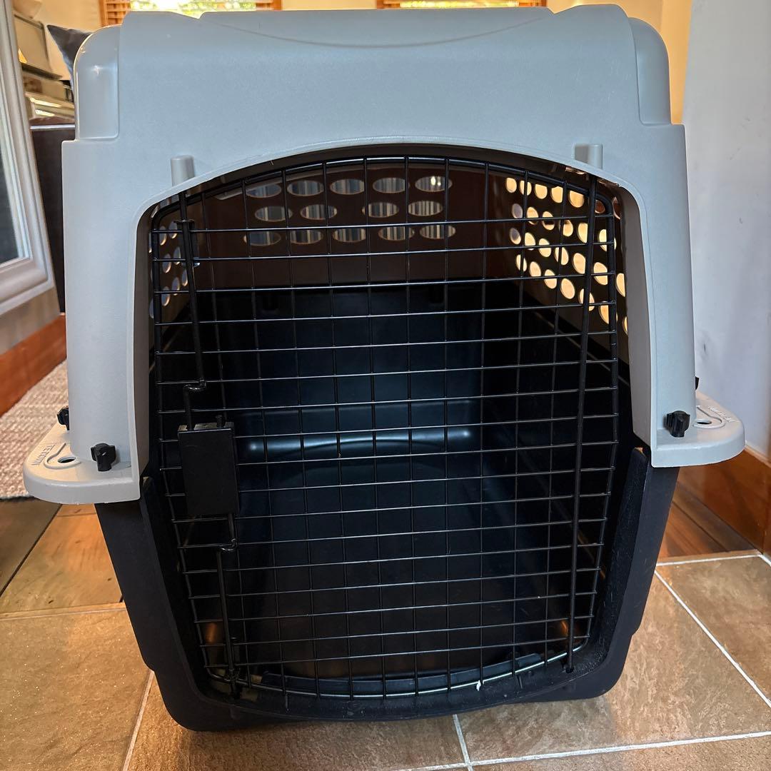 ペットメイト　中型犬用ケージ グレー/ブラック