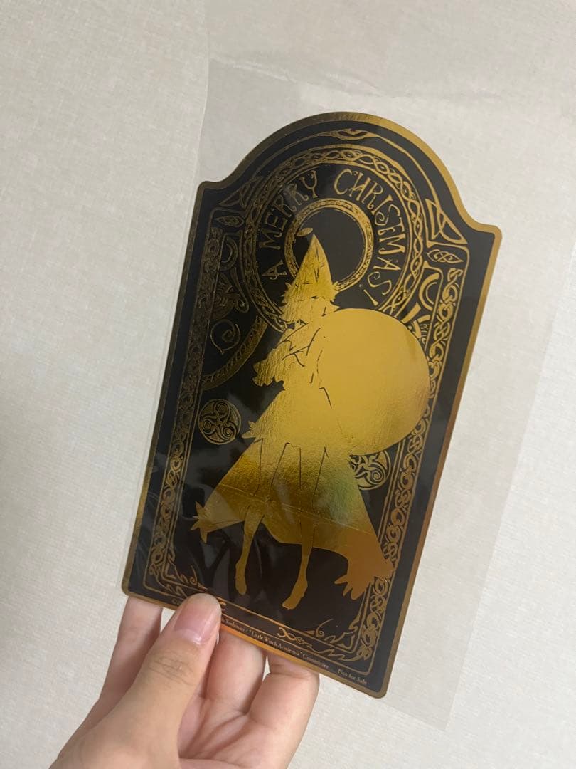 シャリオカード　芳垣祐介 原画展 リトルウィッチアカデミア　クリスマスカード