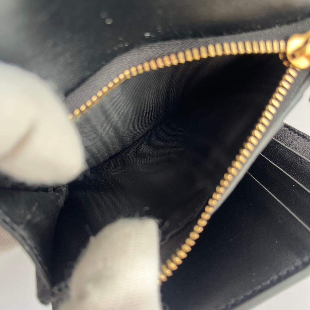 ✨未使用保管✨　VERSACE 折り財布　財布　メデューサ　黒　レザー