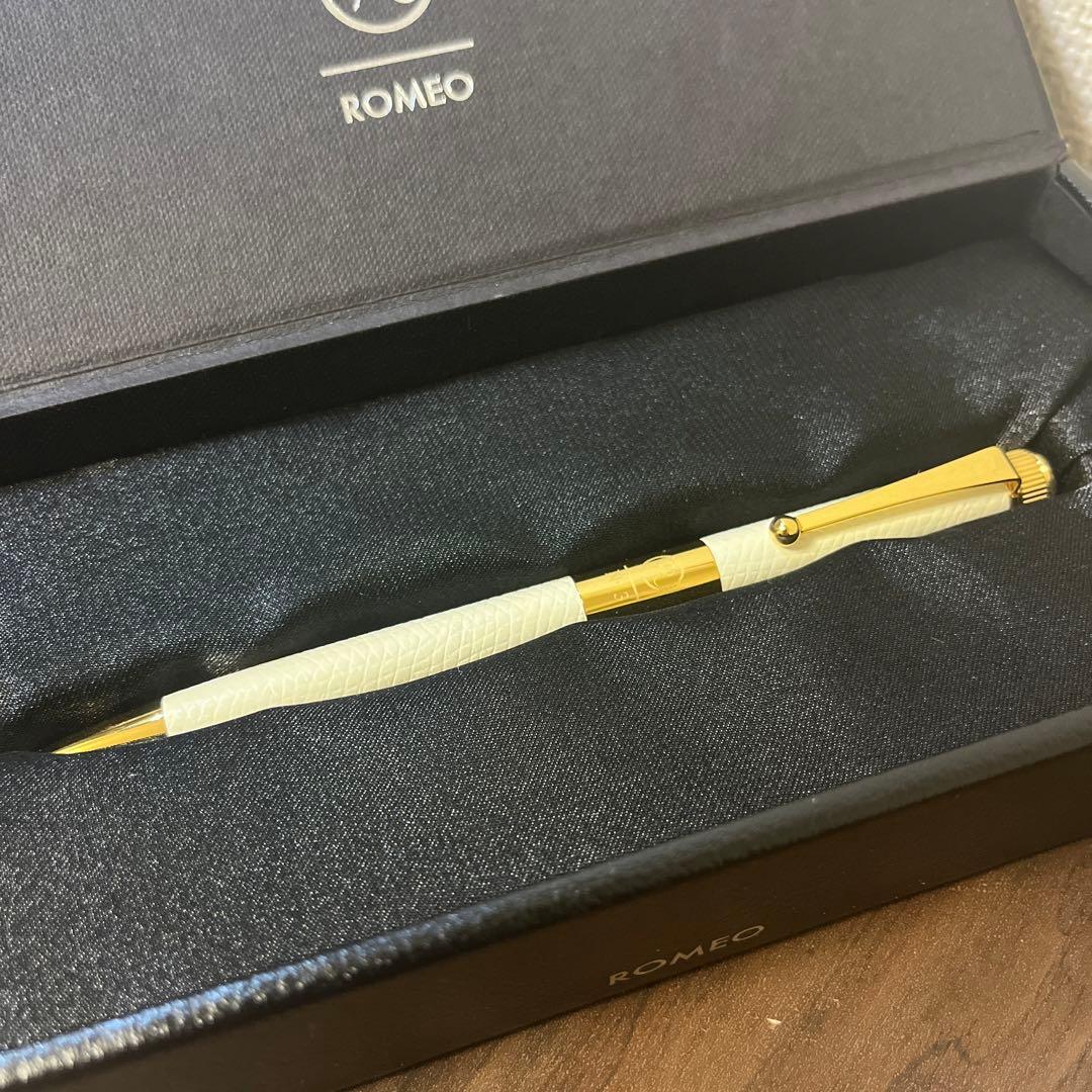 数量限定 ROMEO No.3 ボールペン ES レザー ホットミルク