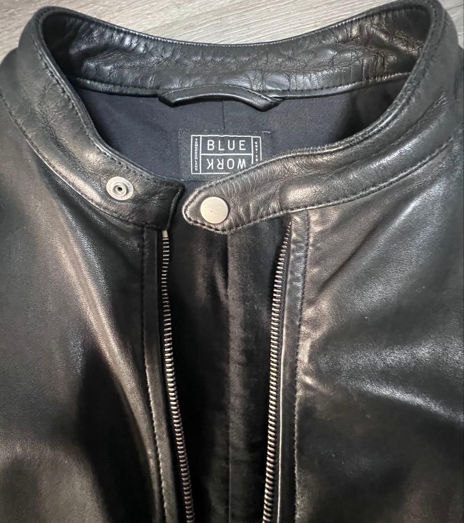 TOMORROWLAND / BLUE WORK シングルライダース　黒　M