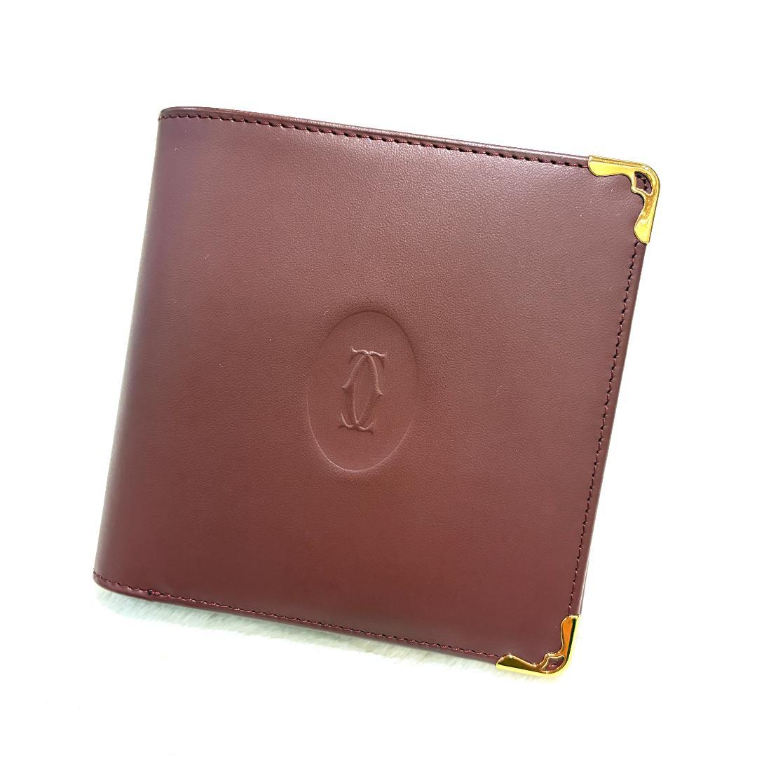 カルティエ マストライン 二つ折り財布