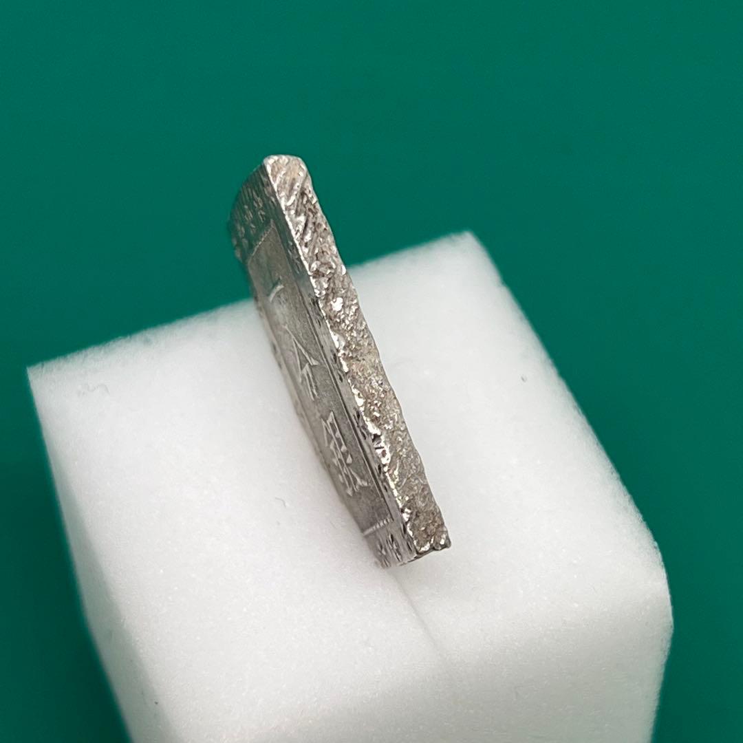 安政一分銀 入分玉座 Ag No.2135