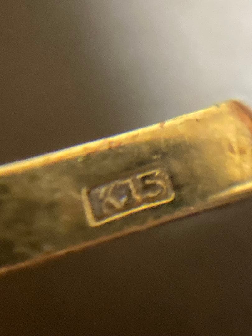 御木本(ミキモト) K15帯留 サンゴ•パール