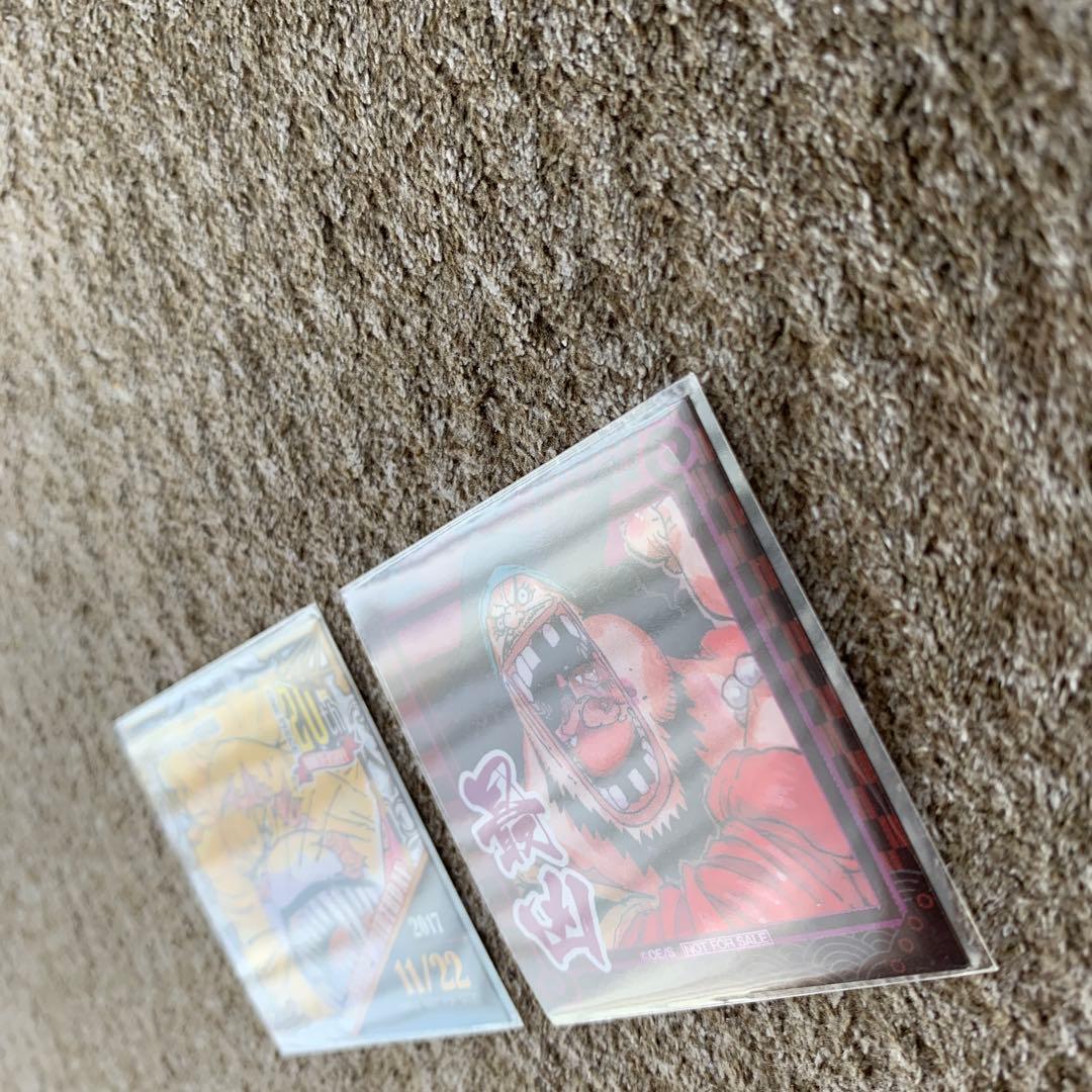 ステッカー　2枚　セット　麦わらストア　ドラゴンボール 20周年記念カードシール