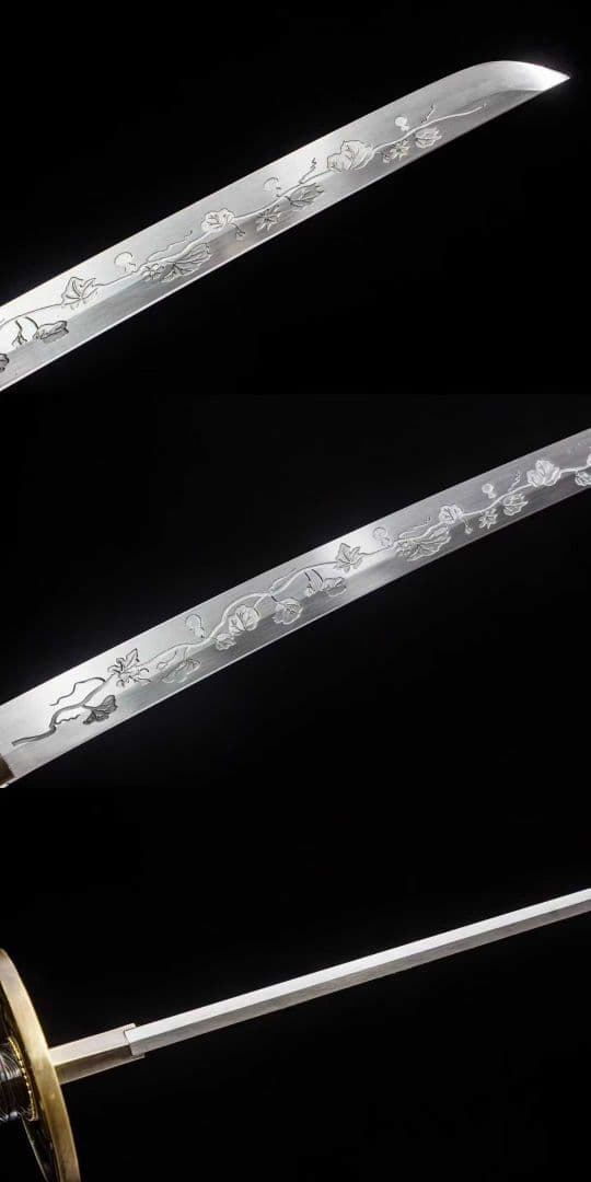 【生き生き】古兵器 武具 刀装具 日本刀　模造刀 居合刀 武士道 鑑賞用 美術刀