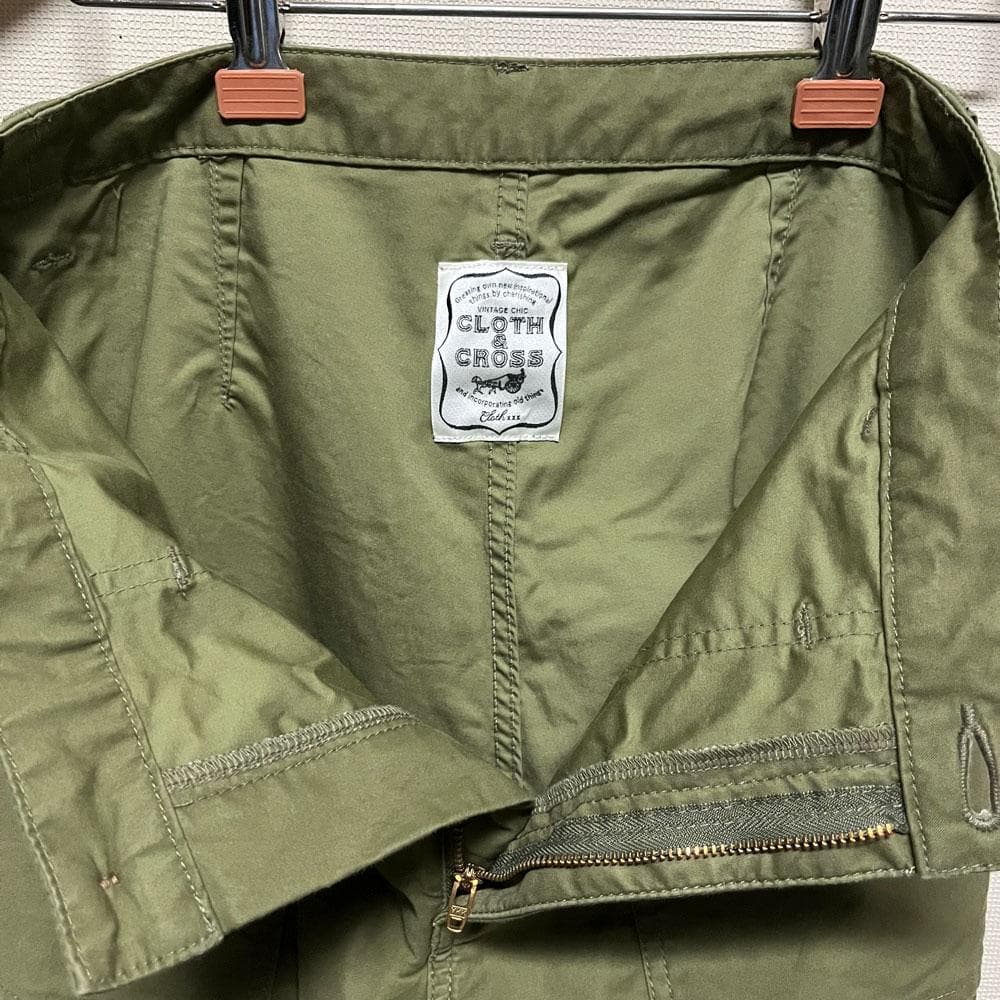 美品 CLOTH&CROSS ハグオーワー チノパン ストレッチ ベイカーパンツ