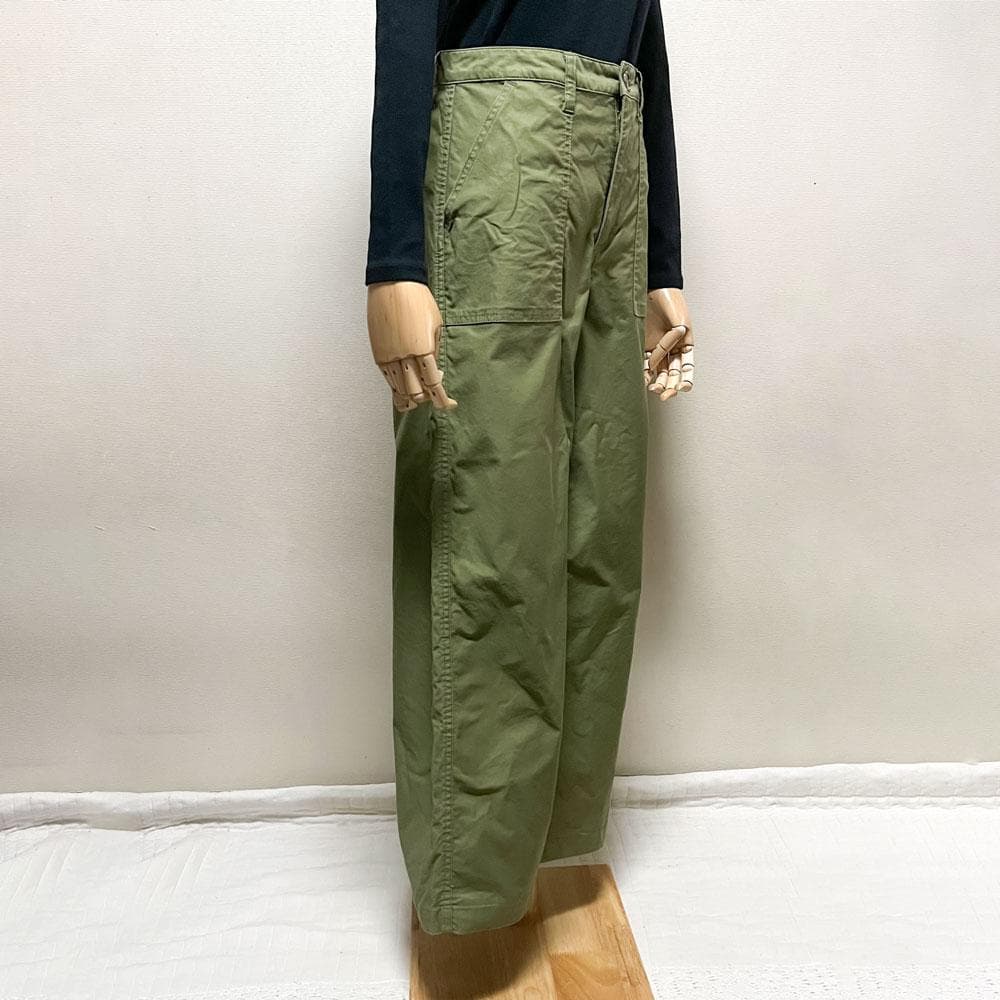 美品 CLOTH&CROSS ハグオーワー チノパン ストレッチ ベイカーパンツ