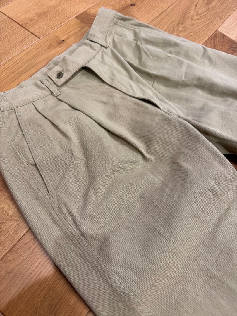 ☆新品未使用☆SCYE BASICS セルビッジチノ 2タック サイズ40