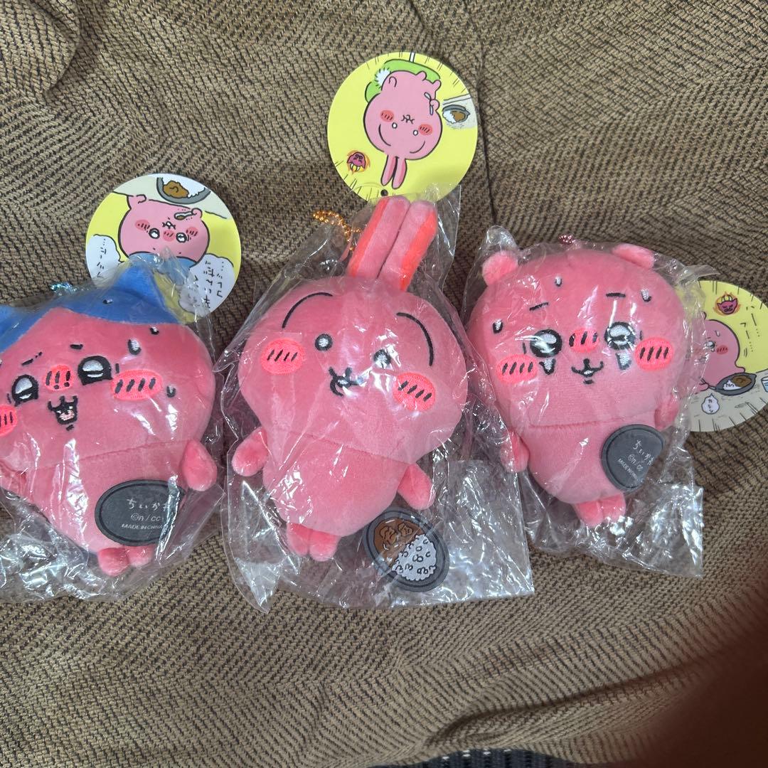 すっごく辛いんだッカレーライス マスコット3個セット　ちいかわ　ハチワレ　うさぎ