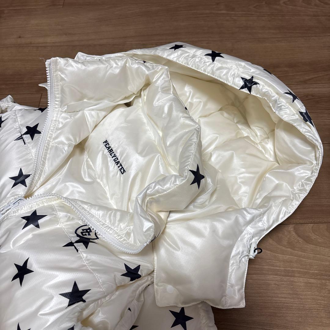 PEARLY GATES リバーシブル星柄ダウンジャケット