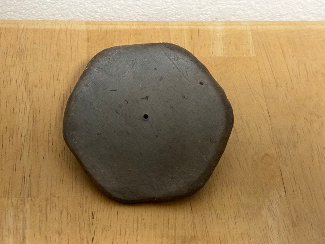 78.備前焼 宝瓶 登り窯 カニとタニシ 蟹 貝 六角 手びねり 急須