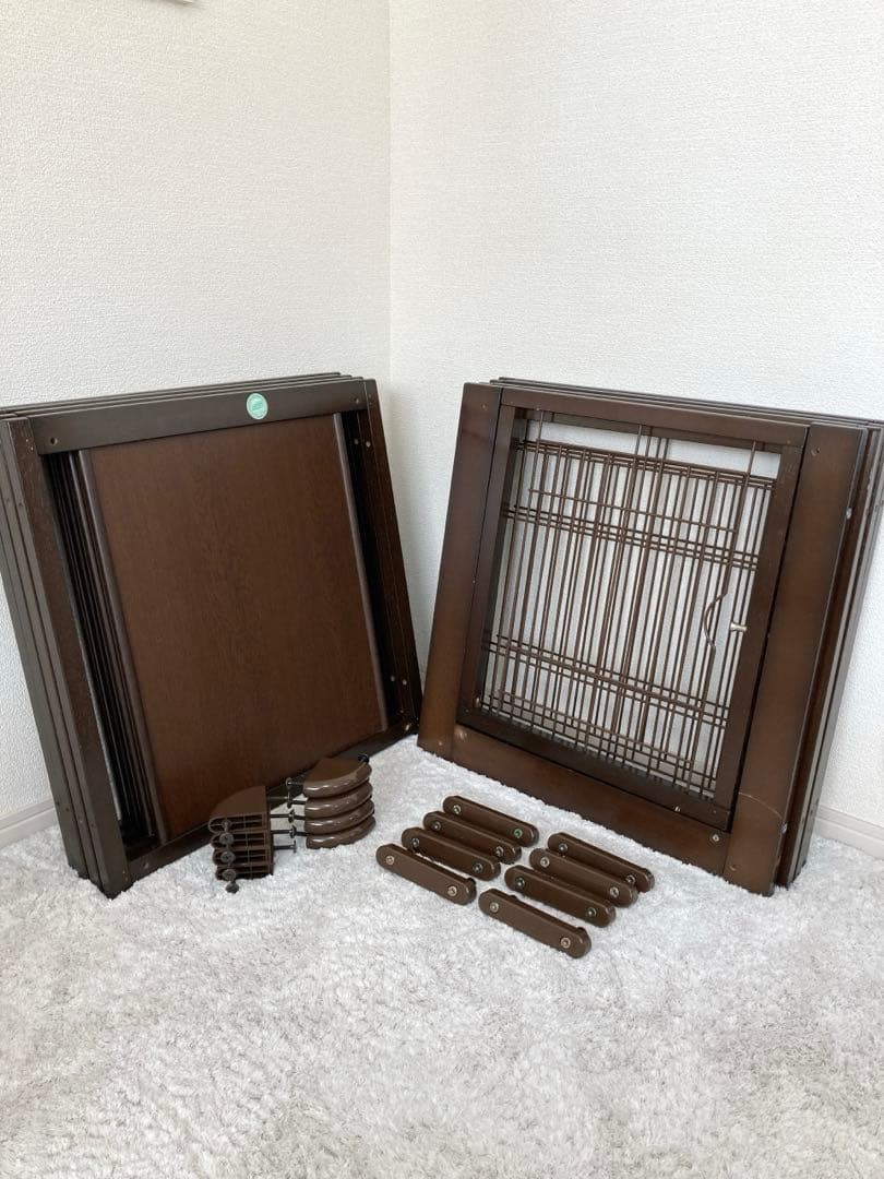 キーヌス　Kiinus 木製　ペットサークル F60XLメッシュB 犬用ケージ