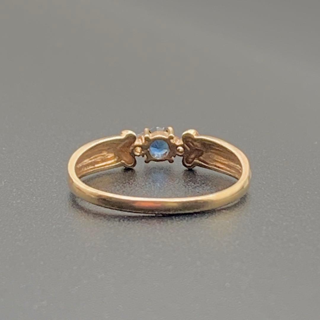 ジュエリーマキ　K9 サファイア ダイヤ 11号 レディースリング　ゴールド