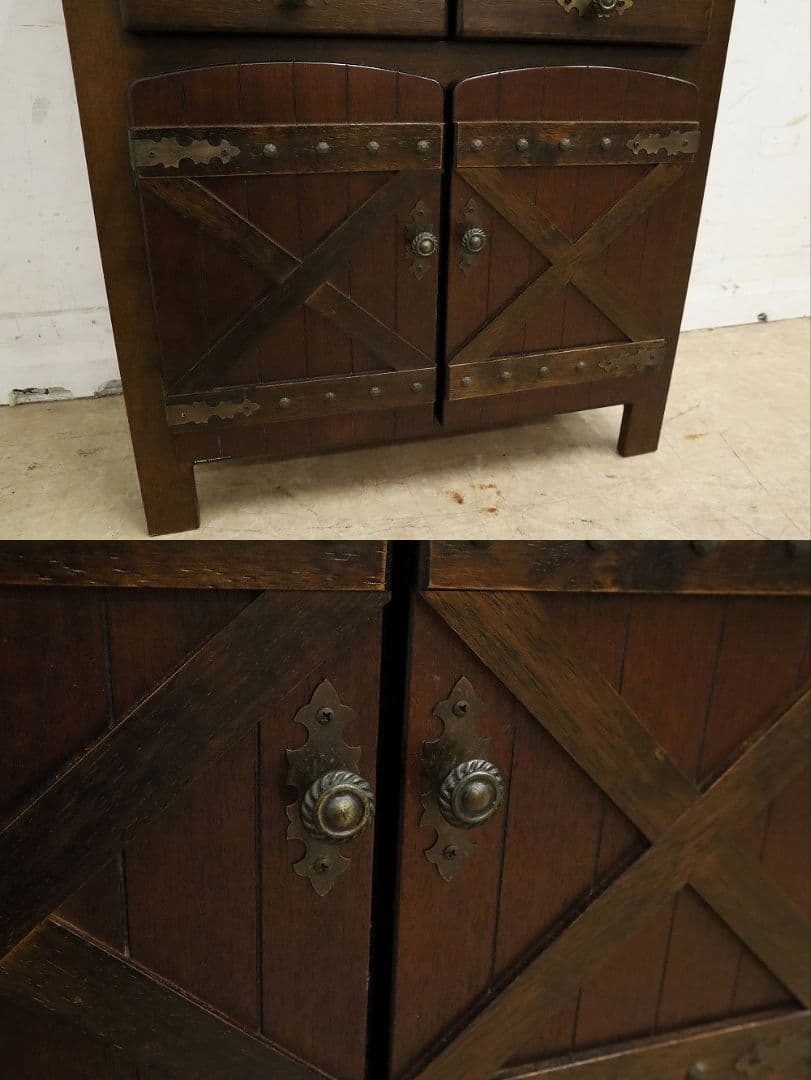 【オールドカリモク】電話台・FAX台・サイドキャビネット・収納棚