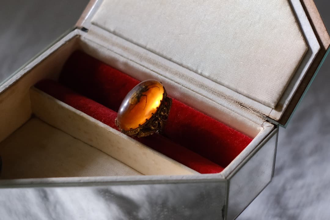 フランスアンティーク｜ガラス張りのジュエリーケース