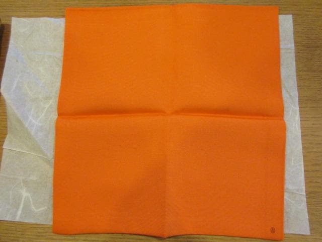 袋師　土田友湖　「紅御服紗」　未使用　 帛紗 ふくさ 茶道具