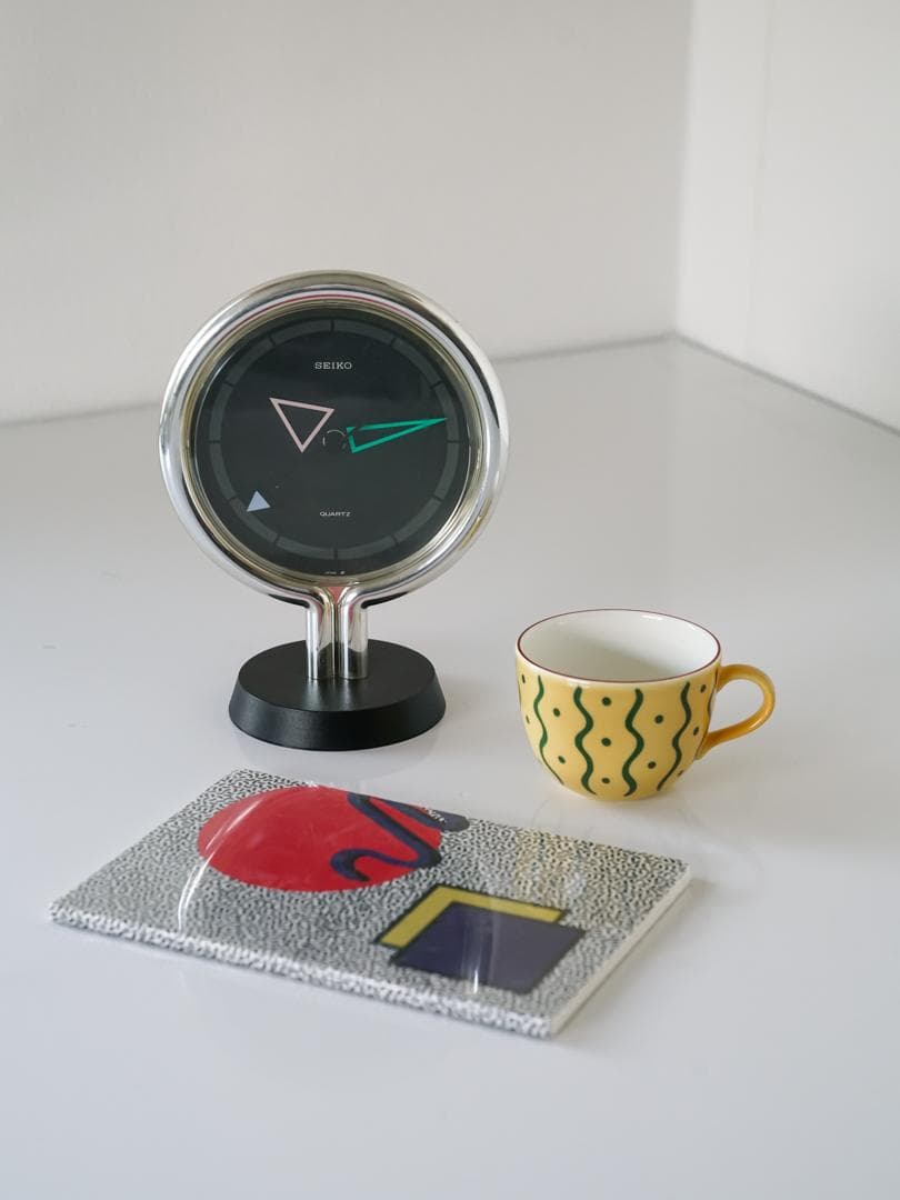 80's SEIKO ポストモダン vintage clock スペースエイジ