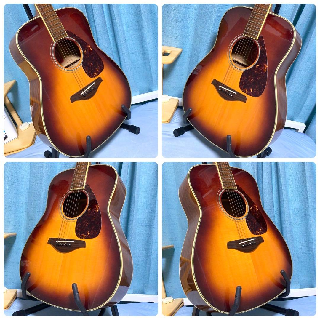 【牛骨】ヤマハ☆FG720S！ブラウン！アコギ【弾き易く調整☆新品の弦】