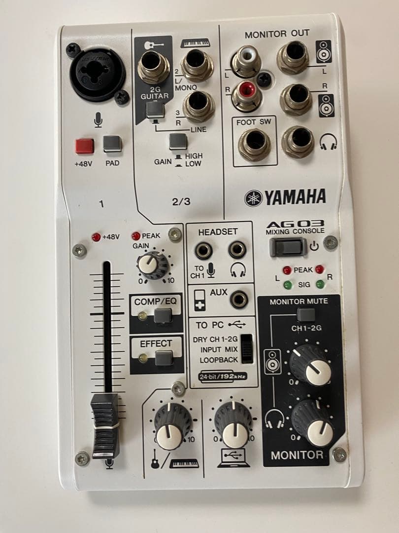 【動作確認済み】YAMAHA AG03 オーディオインターフェイス