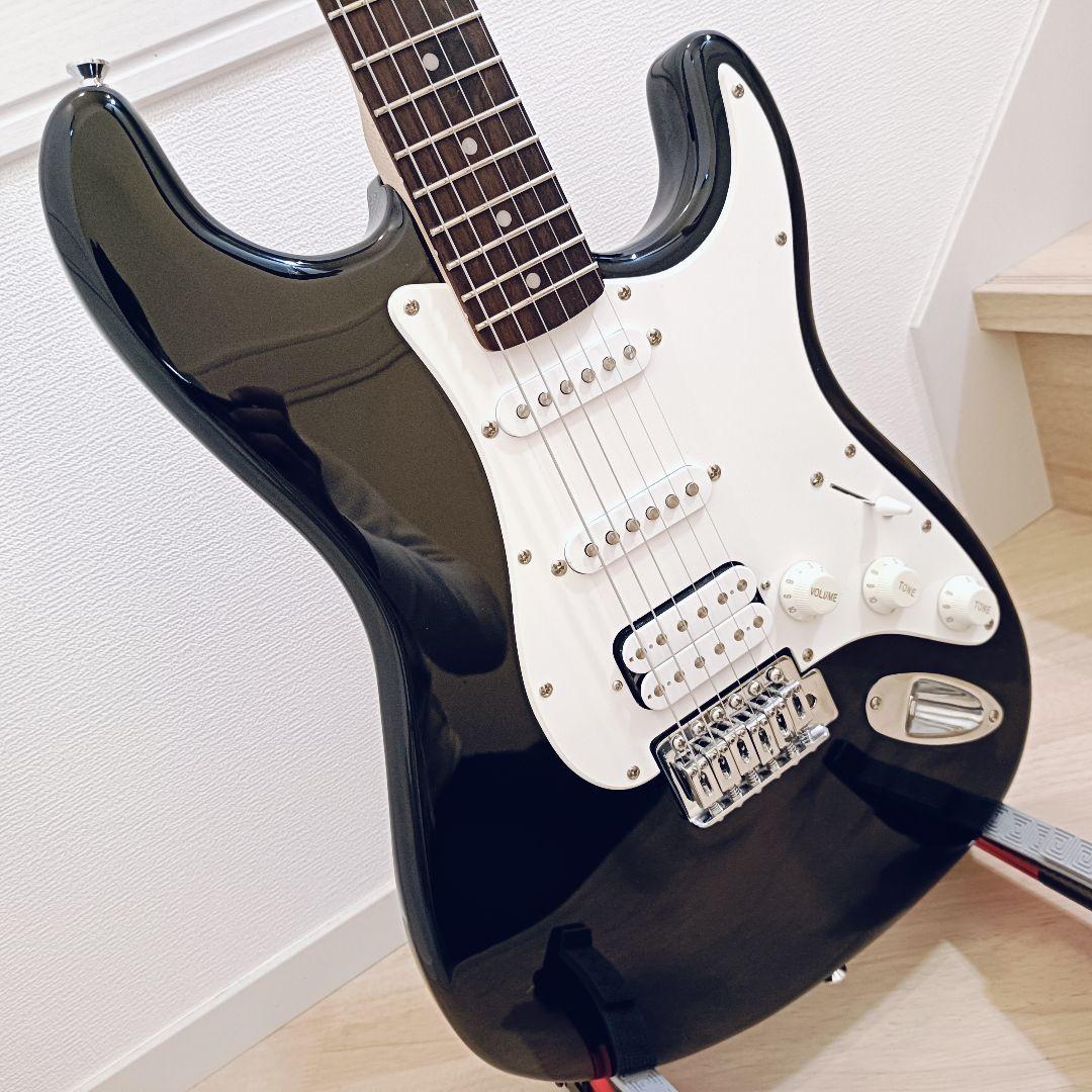 メンテ済｜Squier ストラトキャスター ブラック エレキギター