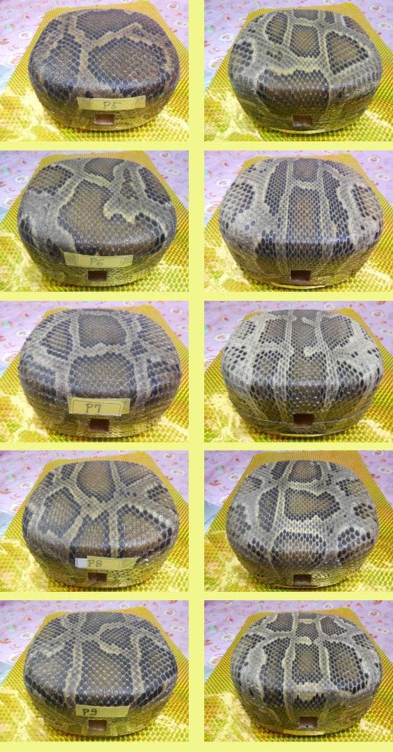 (送料無料)現品販売14.980円 胴巻付蛇皮強化(二重張)型チーガ9個から選択