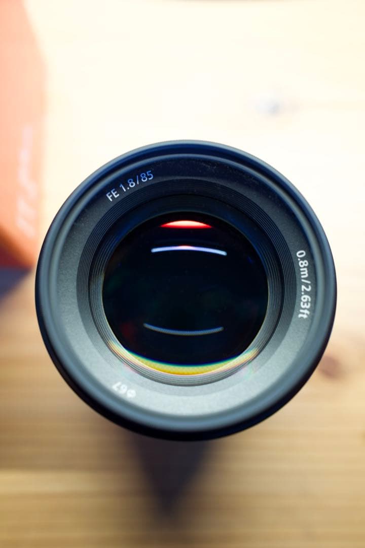 fe85mmf1.8 単焦点　フィルター付き