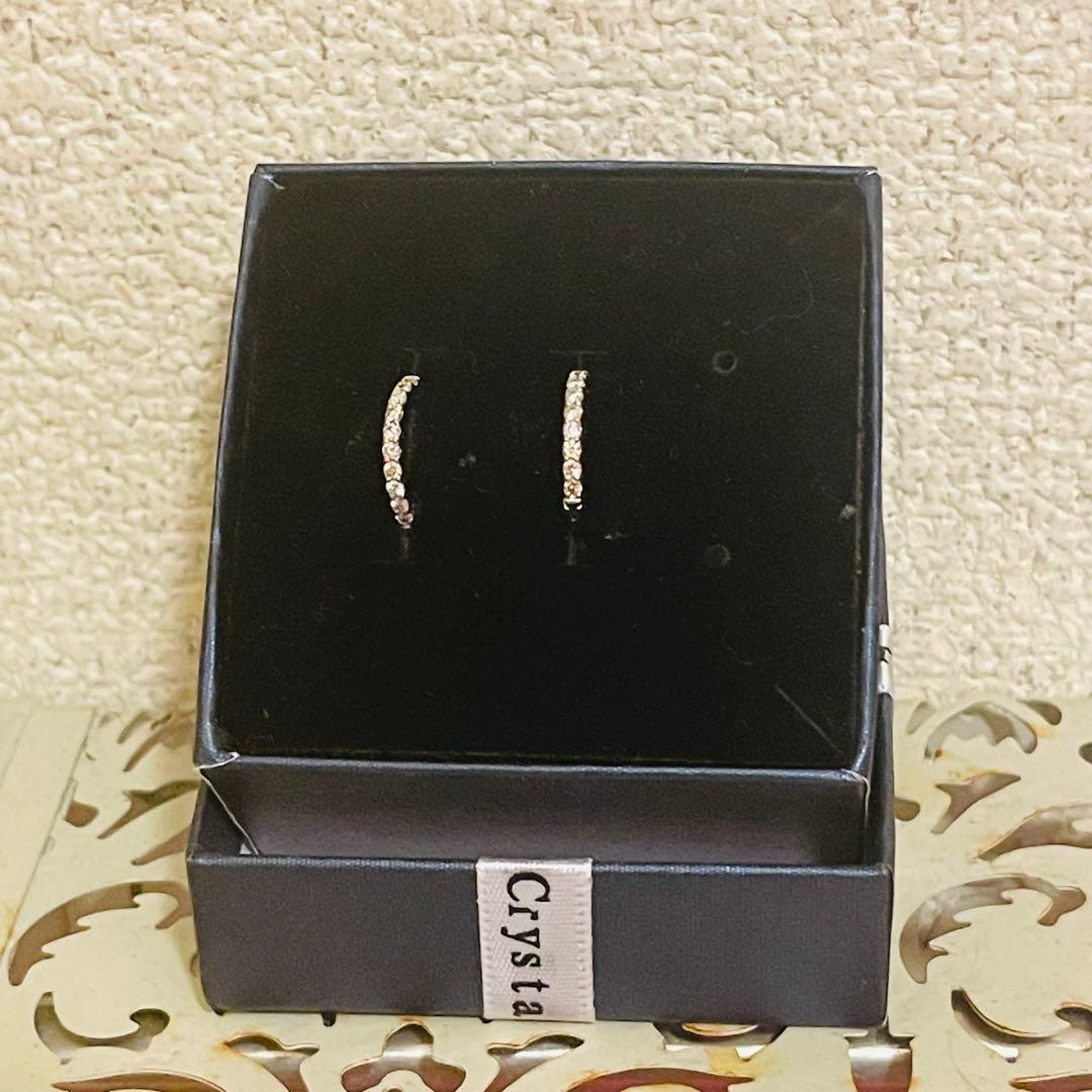 【セール】 ダイヤモンドフープピアス　プラチナ素材