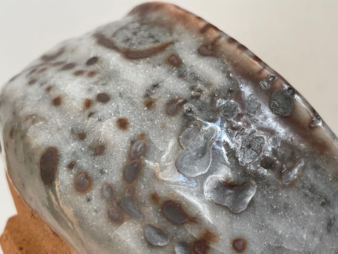 陶芸家　堀一郎　鼠志野　茶盌　茶碗　抹茶碗　茶道具　志野　美濃　瀬戸　共箱