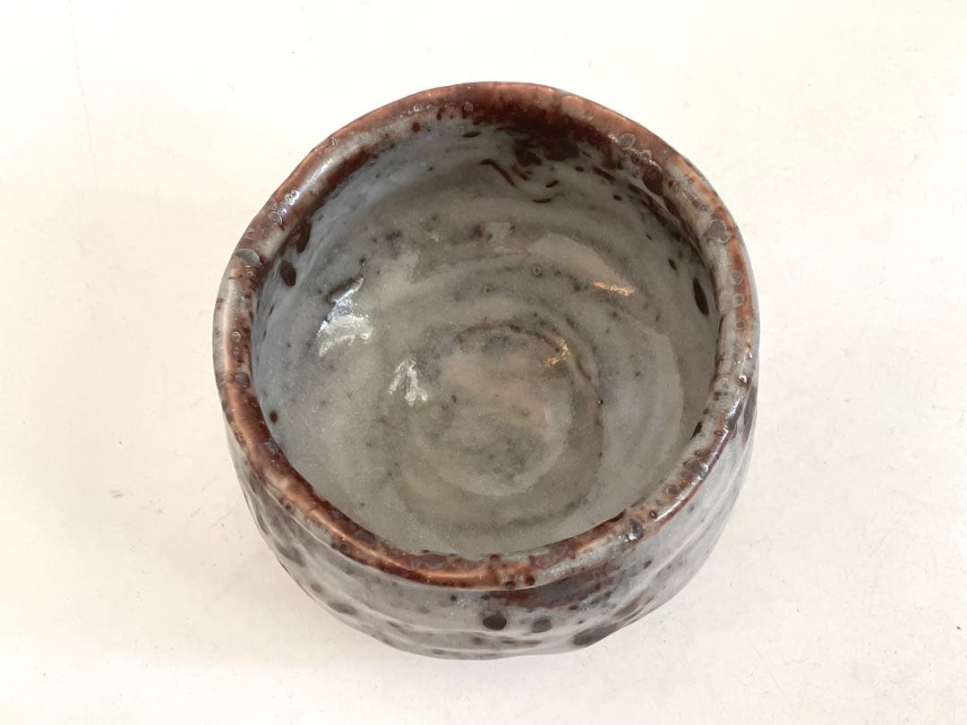 陶芸家　堀一郎　鼠志野　茶盌　茶碗　抹茶碗　茶道具　志野　美濃　瀬戸　共箱