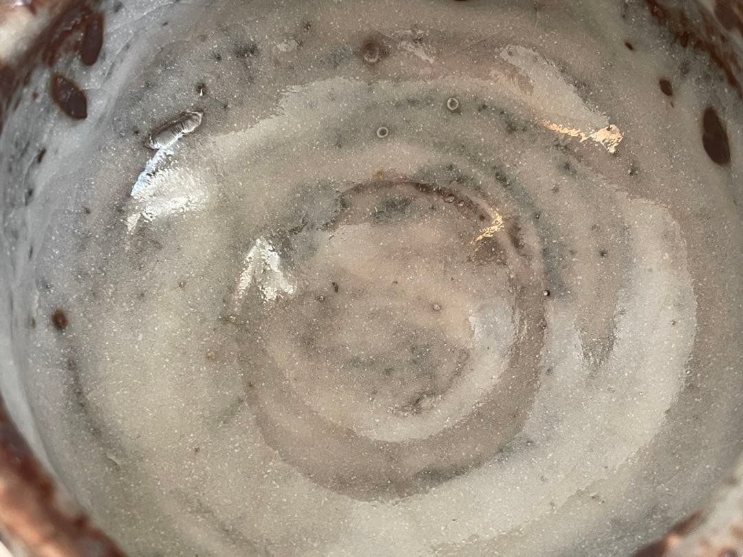 陶芸家　堀一郎　鼠志野　茶盌　茶碗　抹茶碗　茶道具　志野　美濃　瀬戸　共箱