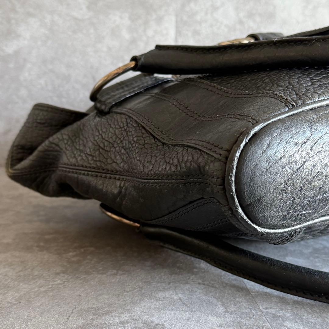 ⭐️ブルガリ⭐️レオーニ ハンドバッグ ライオン金具 ブラック