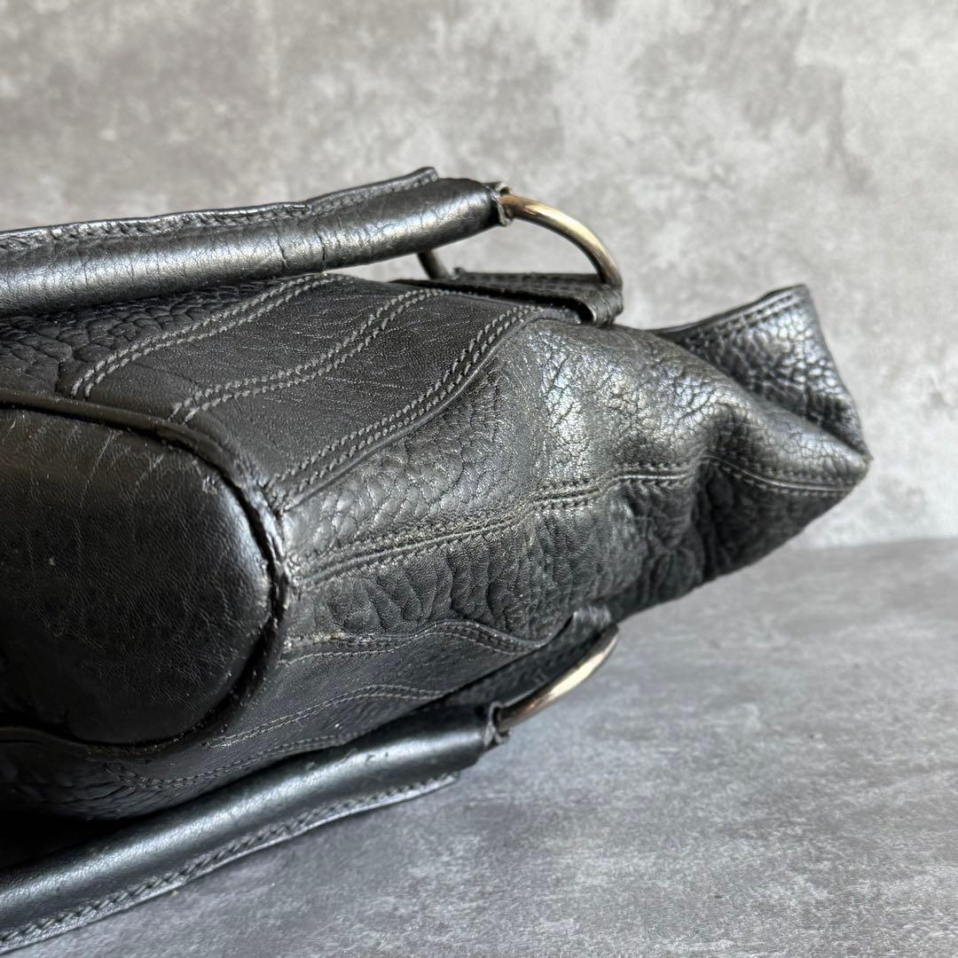 ⭐️ブルガリ⭐️レオーニ ハンドバッグ ライオン金具 ブラック