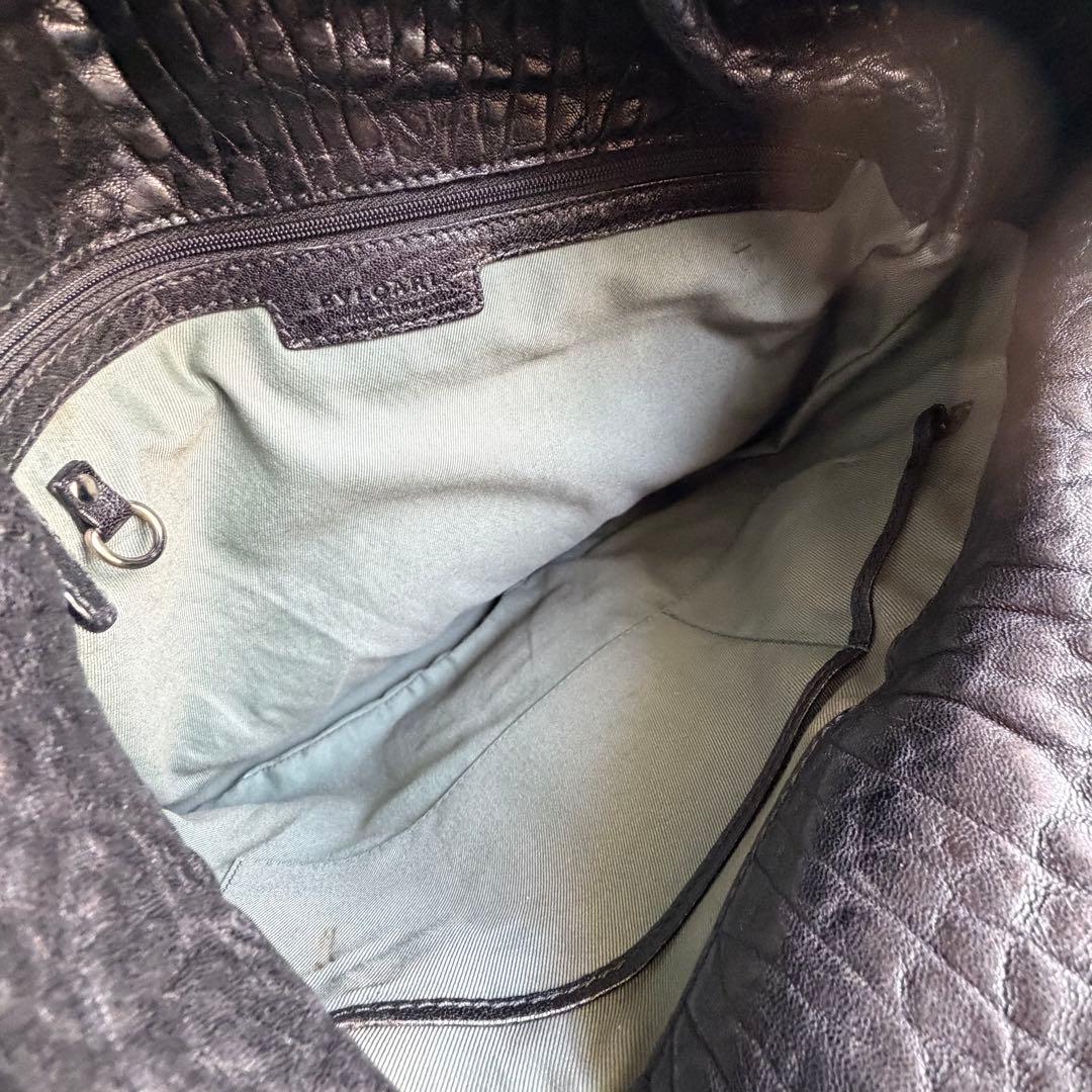 ⭐️ブルガリ⭐️レオーニ ハンドバッグ ライオン金具 ブラック