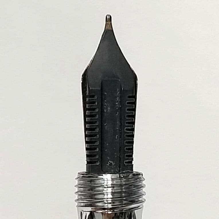 金星 GOLD STAR 万年筆 18K 750 ネズミ ゴールド グレー