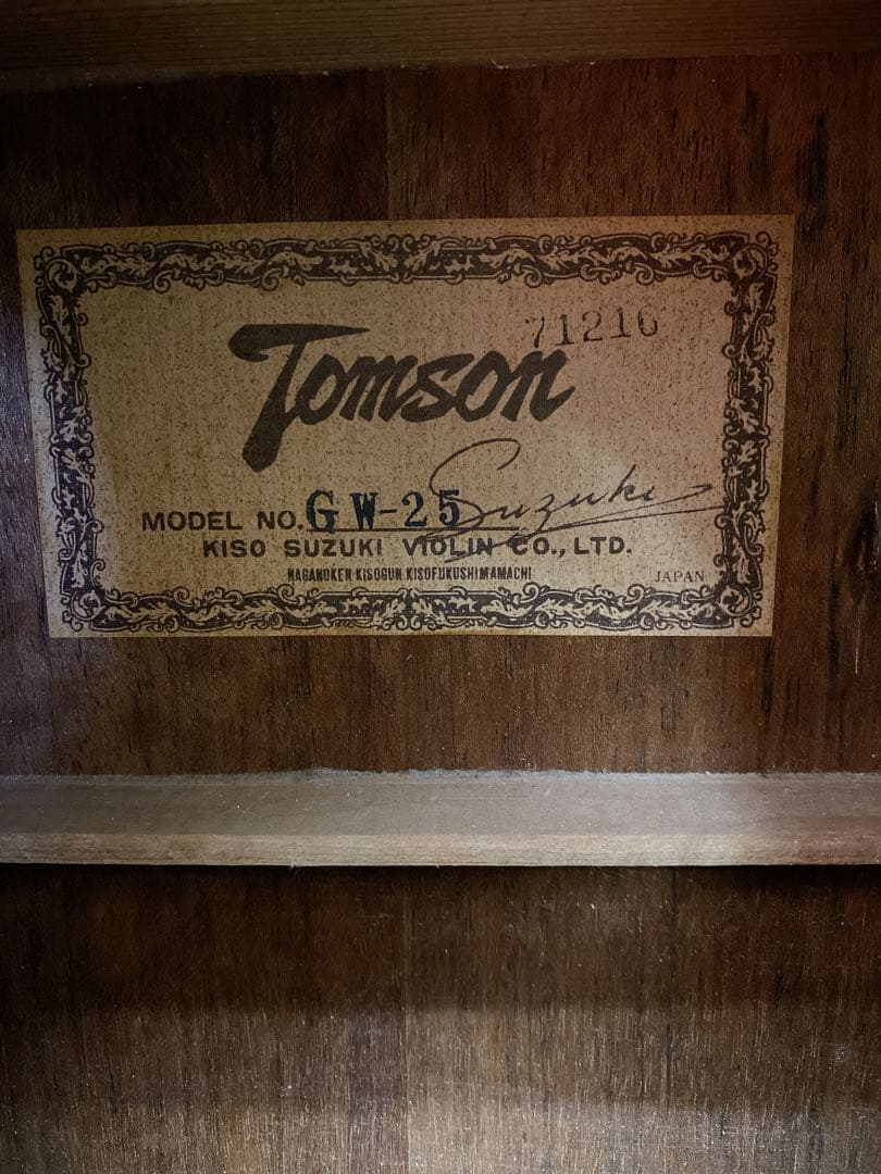 ＃トムソン　アコースティックギター　GW-25 ブラウン　Tomson