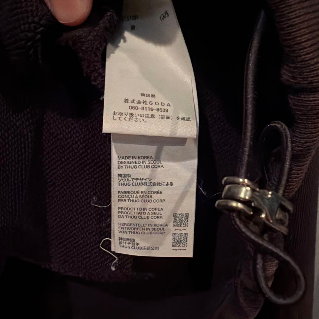 THUG CLUB パーカー Peace Stud Hoodieブラック