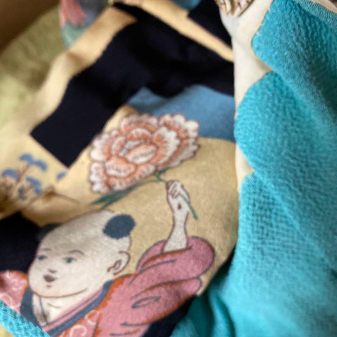 お値下　市松人形　三つ折れ人形　明治？　難多し10号 37cm 　朱印