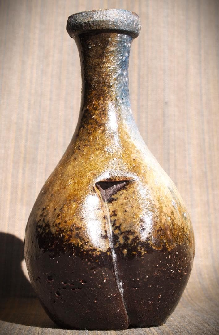 人気作家★大岩智之【師：隠崎隆一】★黒備前徳利★共箱