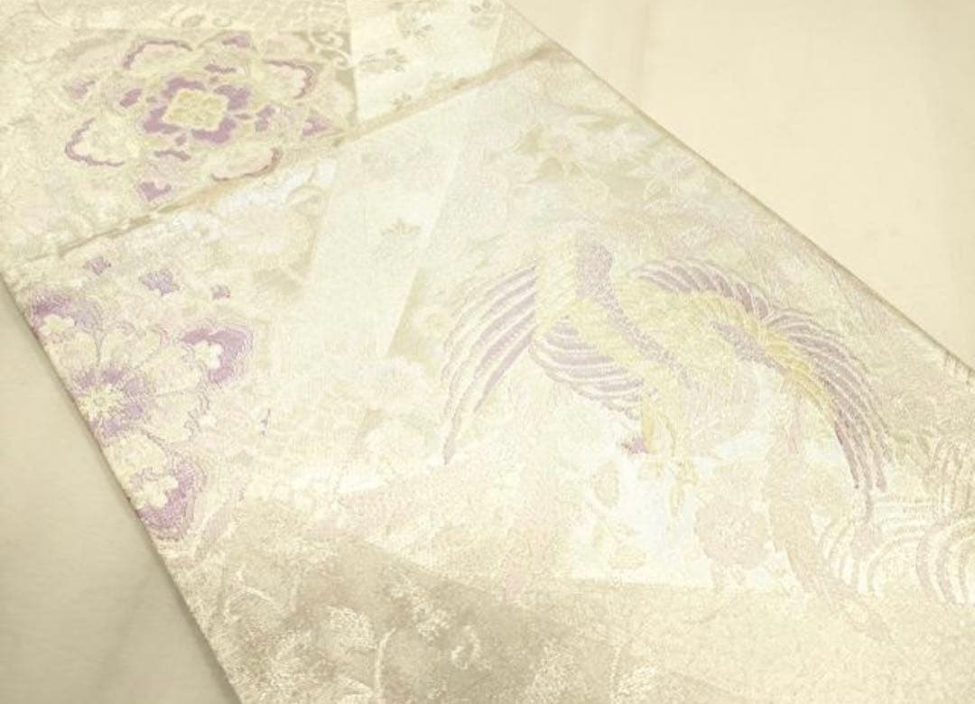 振袖フルセット6点サイズＬ糸巻文　暈し染め　金彩　正絹