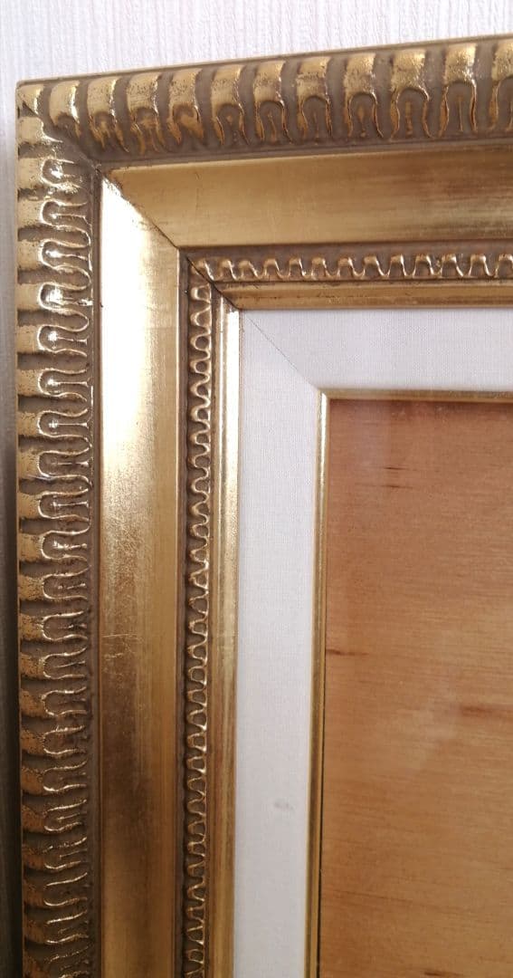 H☆【極美品】 額縁 油絵 F8 大型 ゴールド アンティーク フレーム 絵