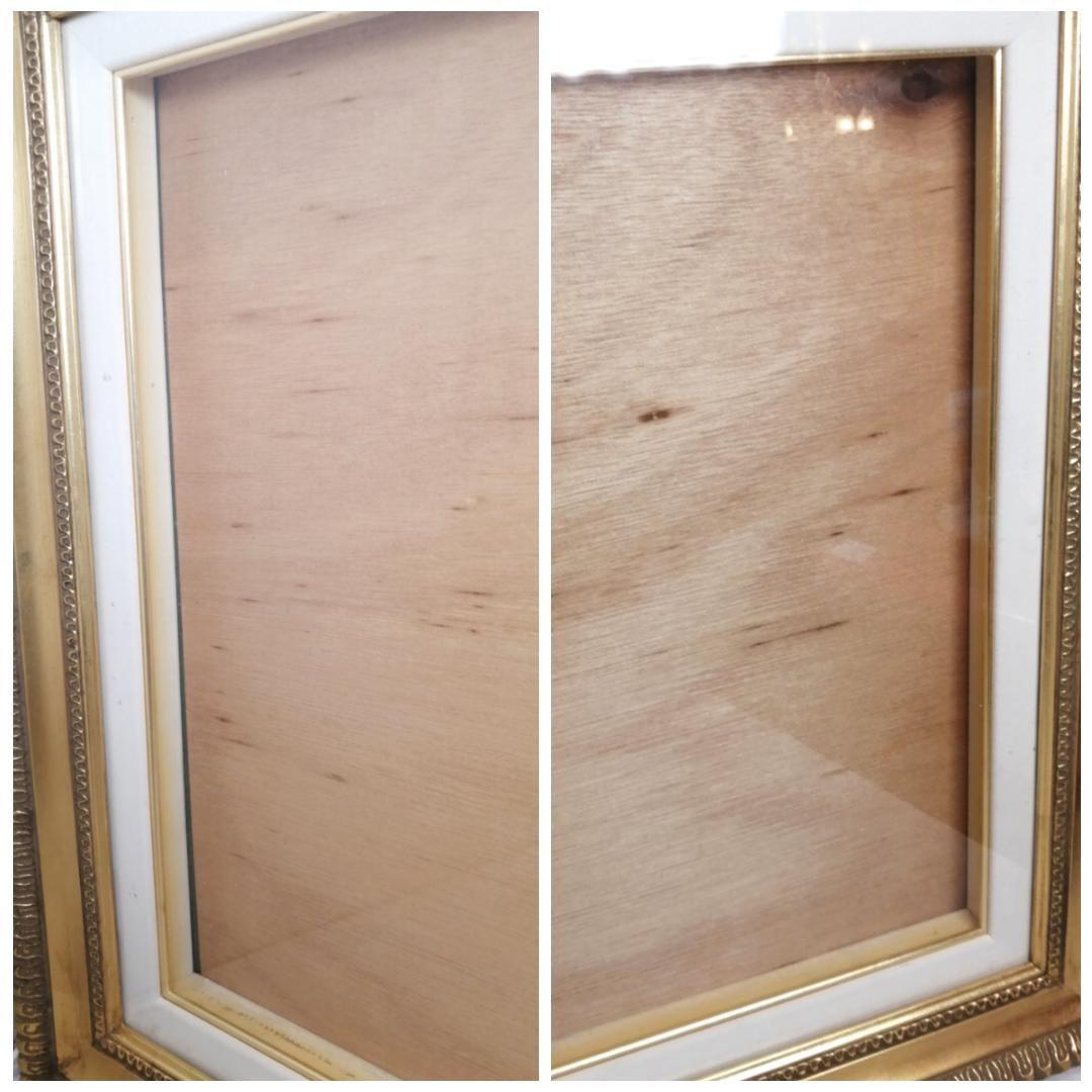 H☆【極美品】 額縁 油絵 F8 大型 ゴールド アンティーク フレーム 絵