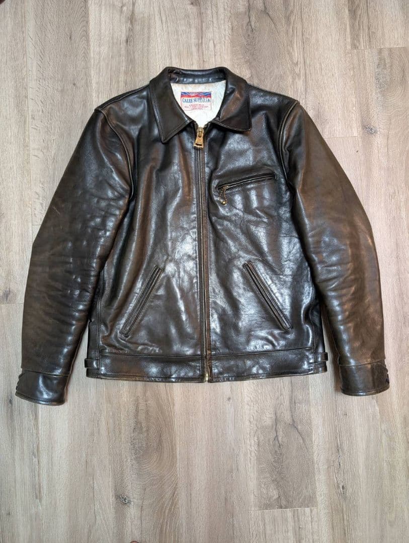 【CALEE】LEATHER TRACKER JKTシングルライダースジャケット