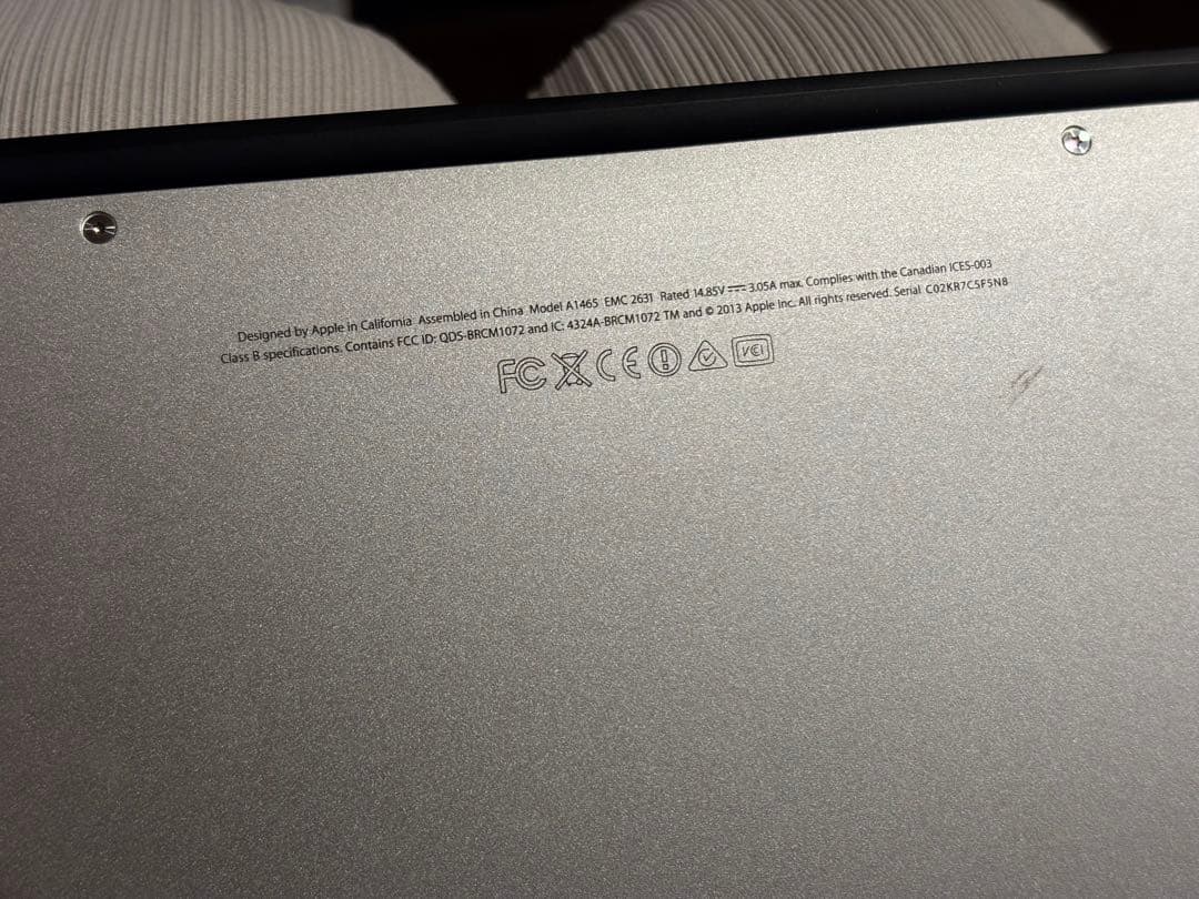MacBook Air 11インチ（Mid 2013）