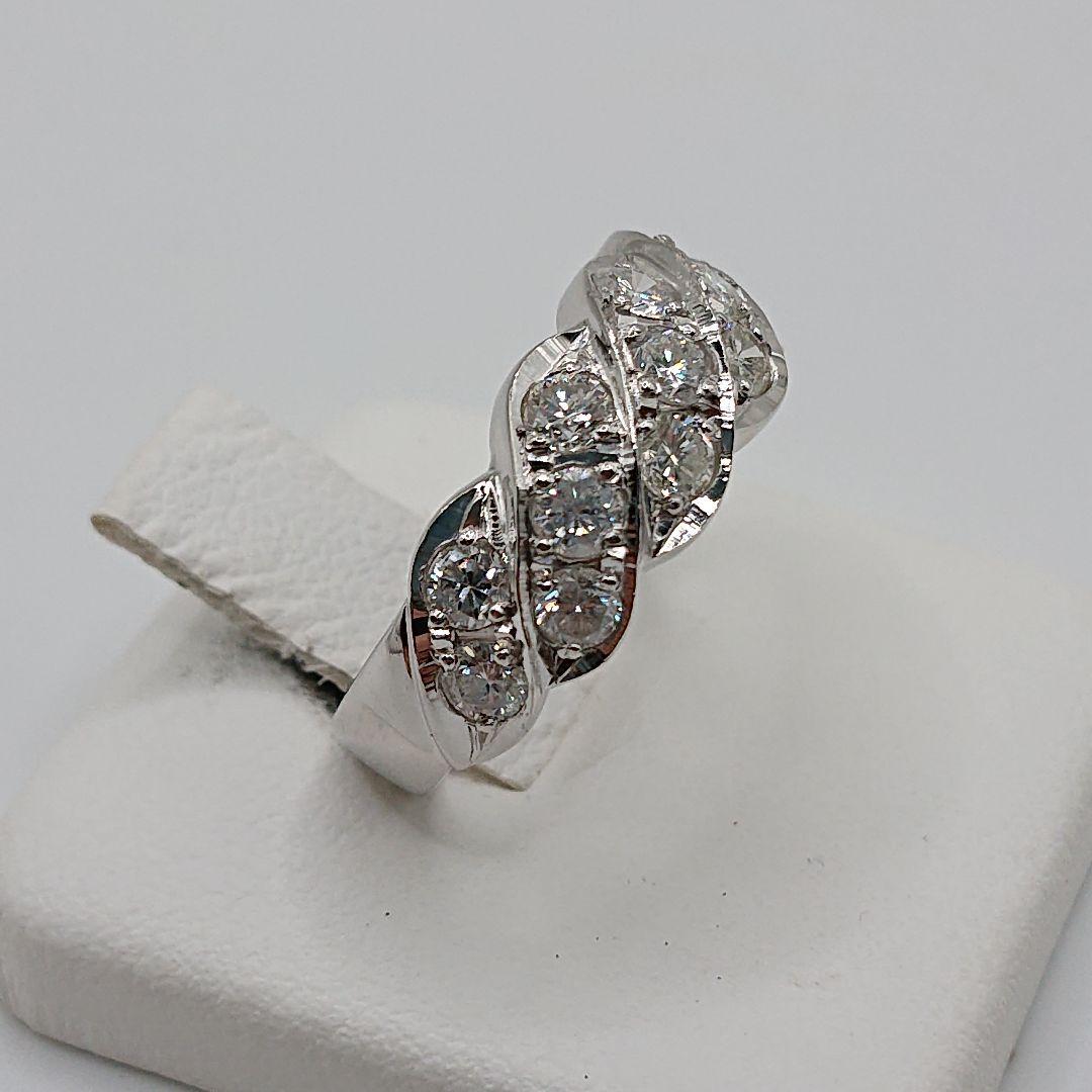 ai様1カラット ツイストデザイン 天然ダイヤモンドリング プラチナ900