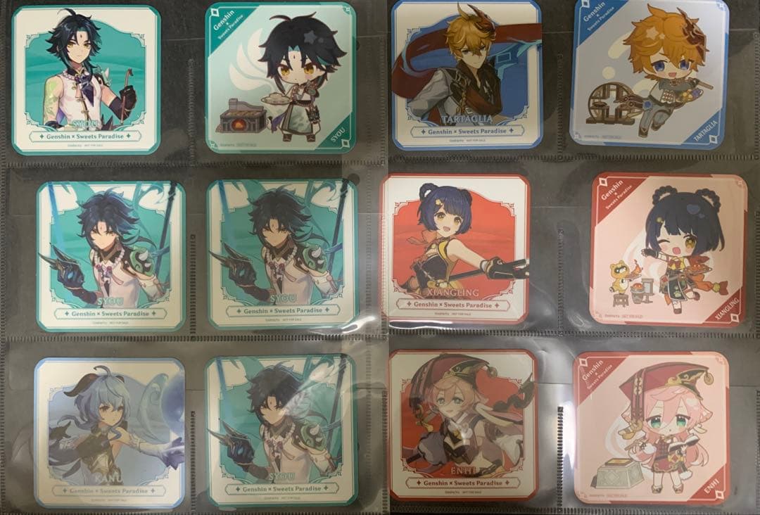 【美品】原神 スイパラ コースター フードタグ まとめ売り