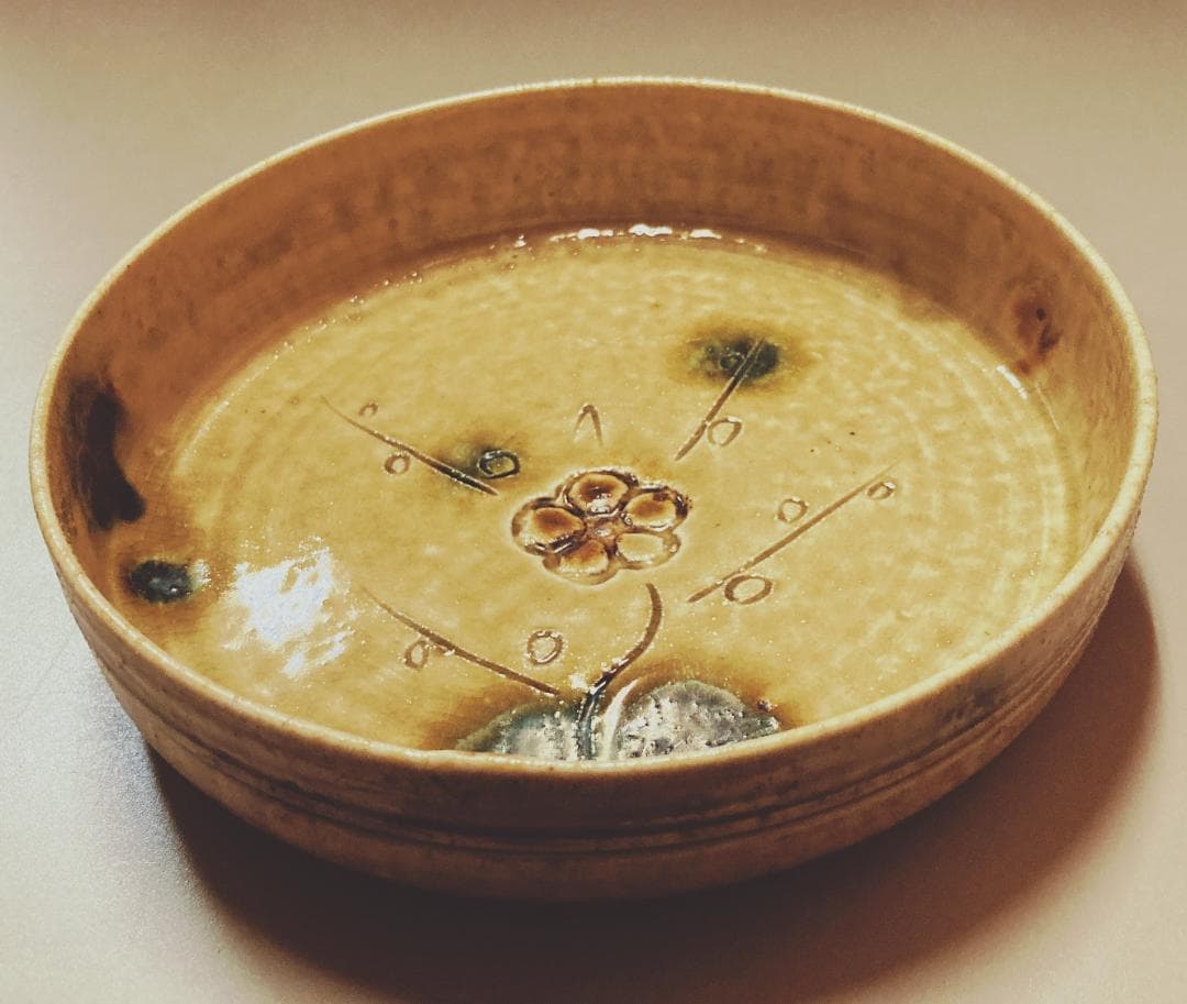 【値下げ】 加藤唐三郎 黄瀬戸 中鉢  【未使用品】【真作保証】